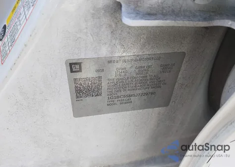 2018 Chevrolet Cruze Ls Auto z USA, uszkodzony, nr VIN 1G1BC5SM5J7229790